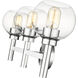 Sutton 3 Light 23.75 inch Chrome Vanity Wall Light