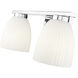 Naya 2 Light 16 inch Chrome Bath Vanity Light Wall Light