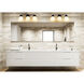 Vaughn 3 Light 22.5 inch Matte Black Vanity Wall Light