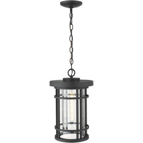 Jordan 1 Light 10 inch Black Outdoor Chain Mount Ceiling Fixture