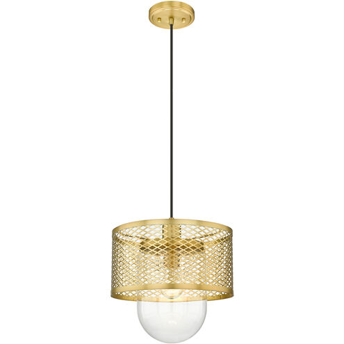 Kipton 1 Light 11 inch Rubbed Brass Pendant Ceiling Light in Rubbed Bronze