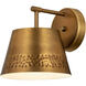 Maddox 1 Light 8 inch Rubbed Brass Wall Sconce Wall Light