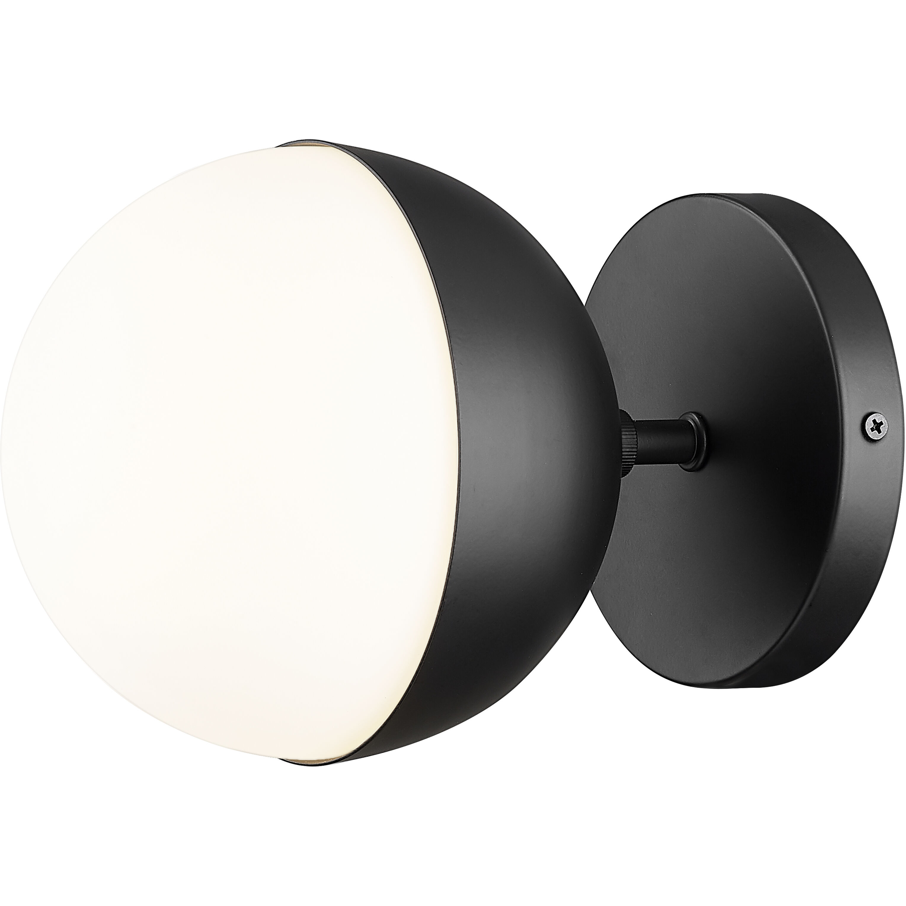 Realm Sphere Wall Sconce Wall Light in Matte Black
