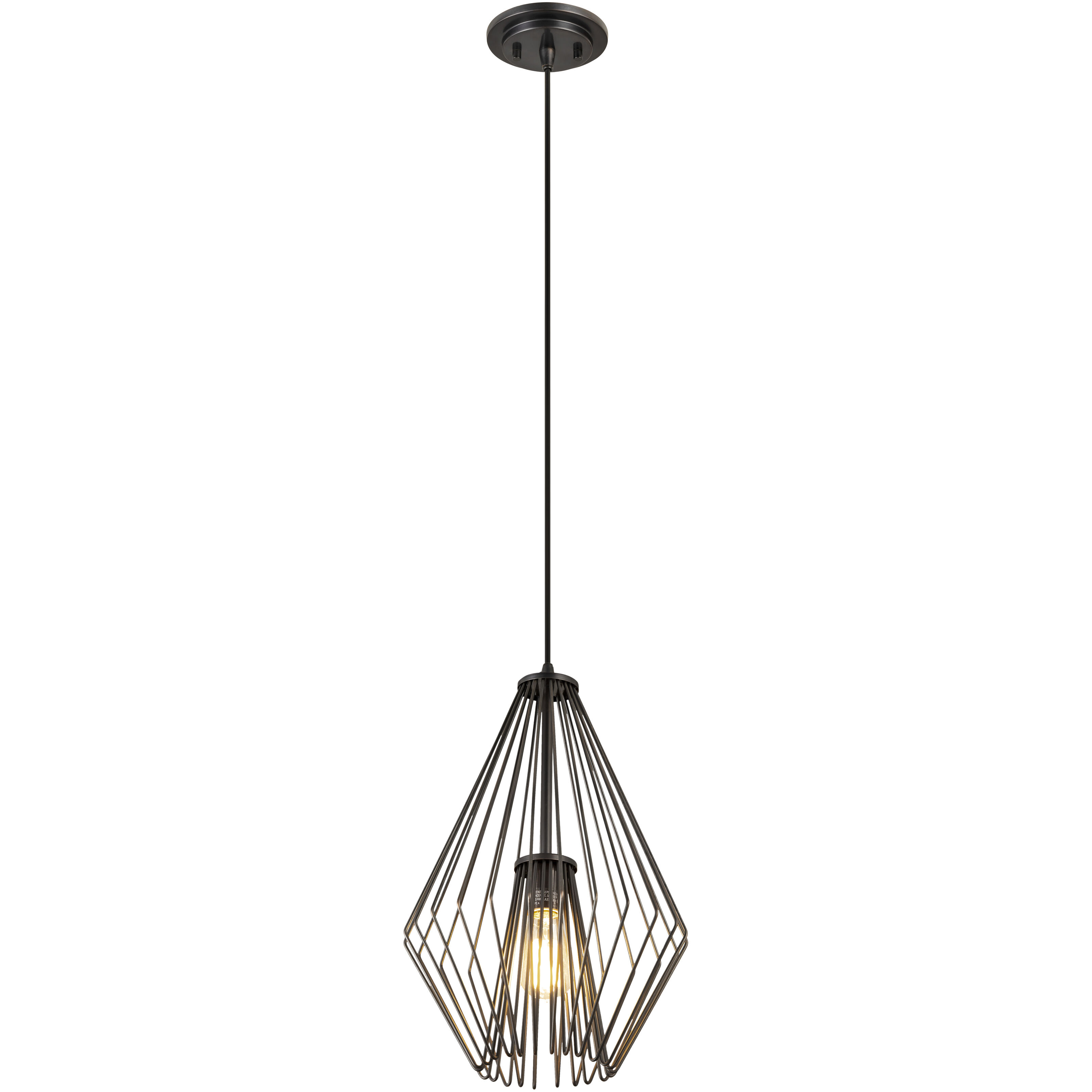 Quintus 1 Light 12.25 inch Plated Bronze Pendant Ceiling Light