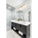 Analia 5 Light 45.75 inch Modern Gold Vanity Wall Light