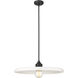 Paloma 1 Light 24 inch Matte Black Pendant Ceiling Light