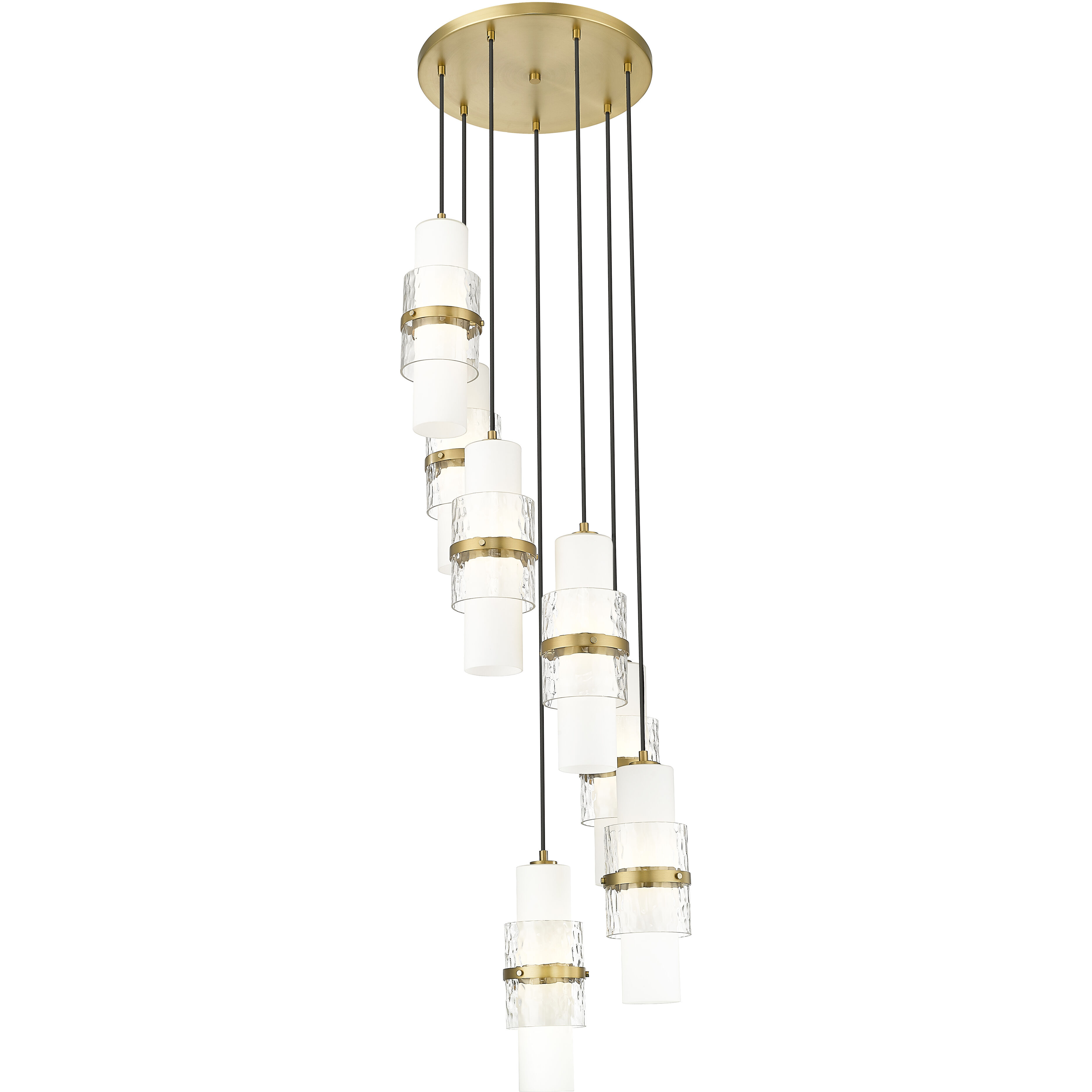 Cayden 7 Light 18 inch Modern Gold Chandelier Ceiling Light