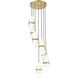 Cayden 7 Light 18 inch Modern Gold Chandelier Ceiling Light