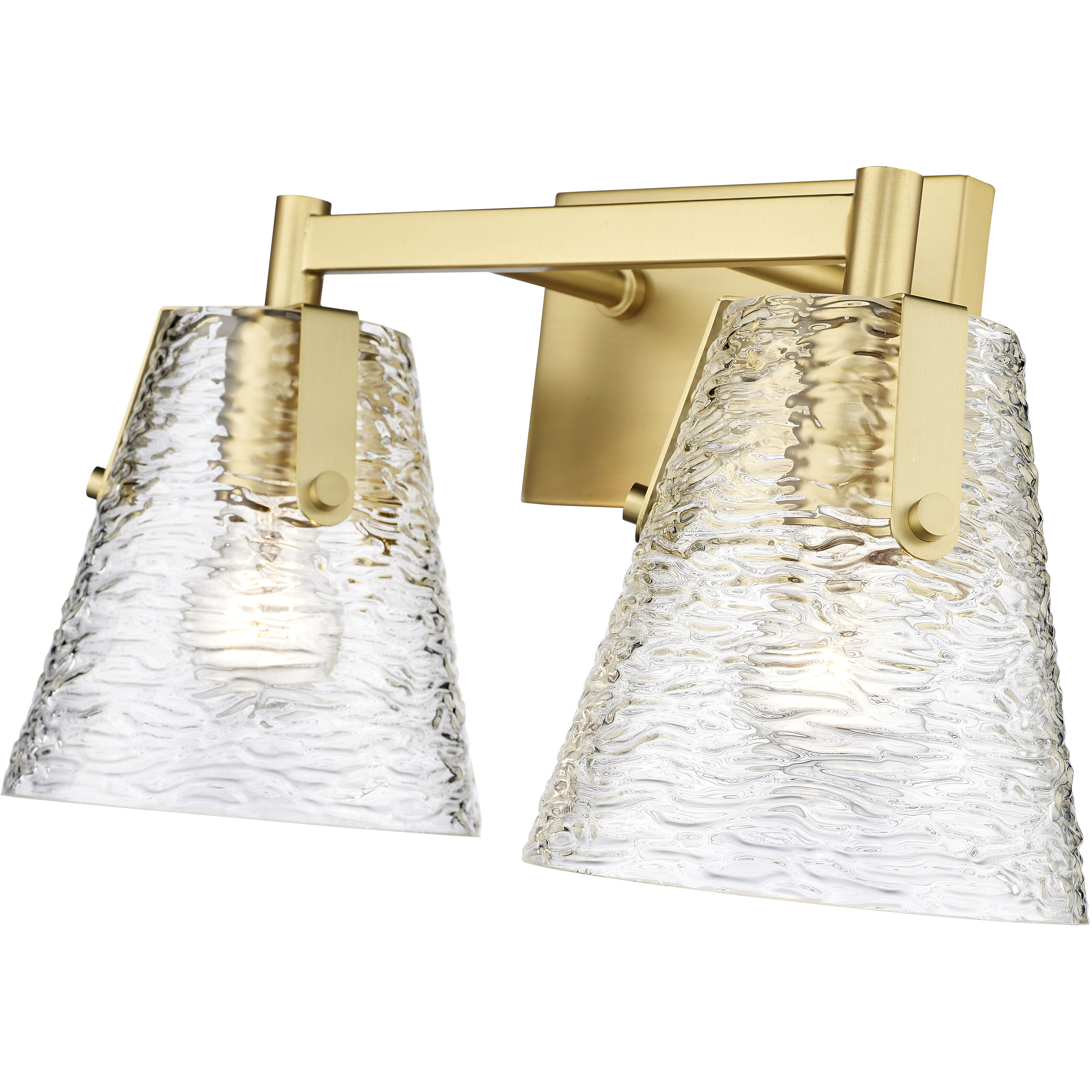 Analia 2 Light 16.5 inch Modern Gold Vanity Wall Light