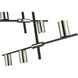 Calumet 5 Light 18 inch Matte Black and Polished Nickel Chandelier Ceiling Light