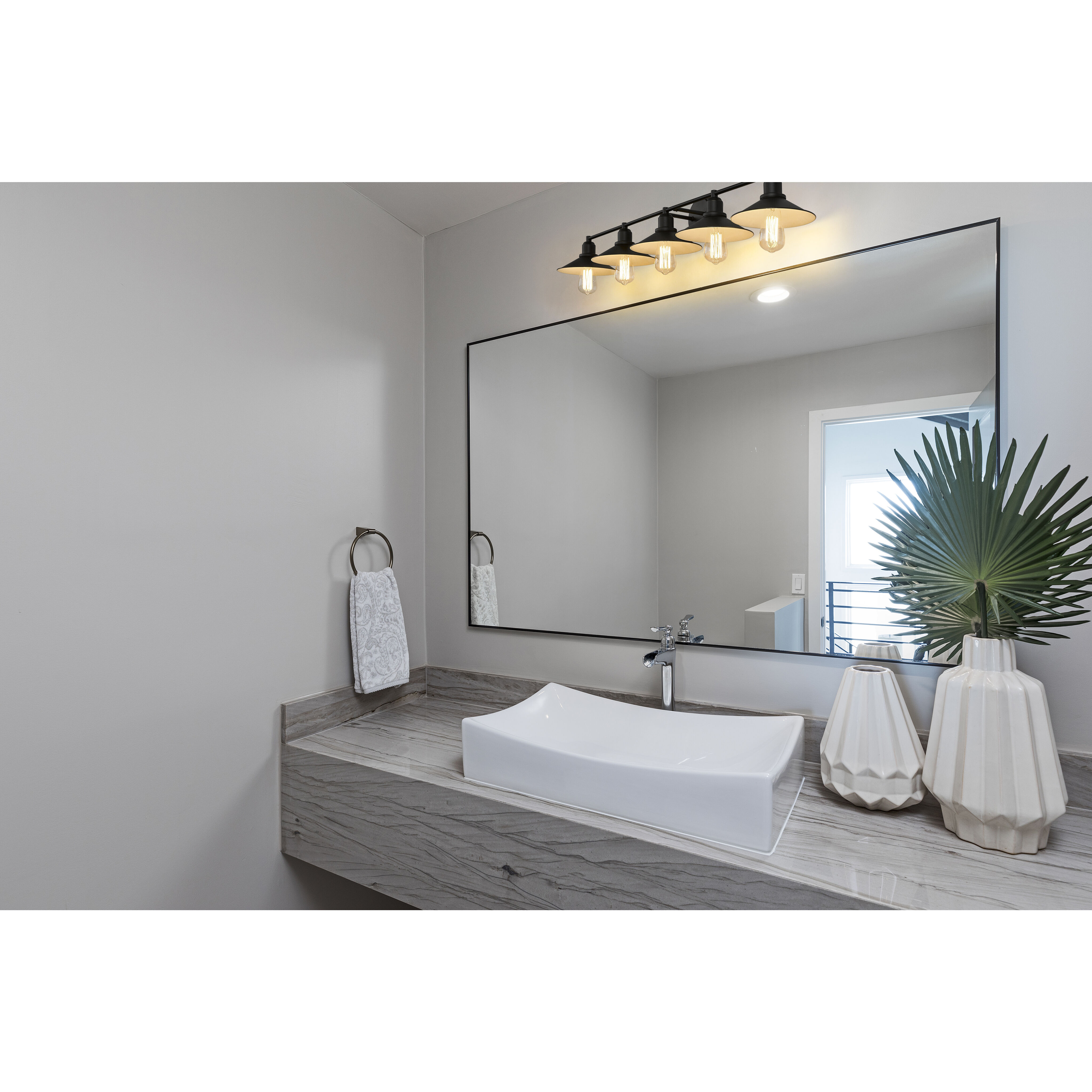 Casa 5 Light 46 inch Olde Bronze Vanity Wall Light in Olde Bronze Steel