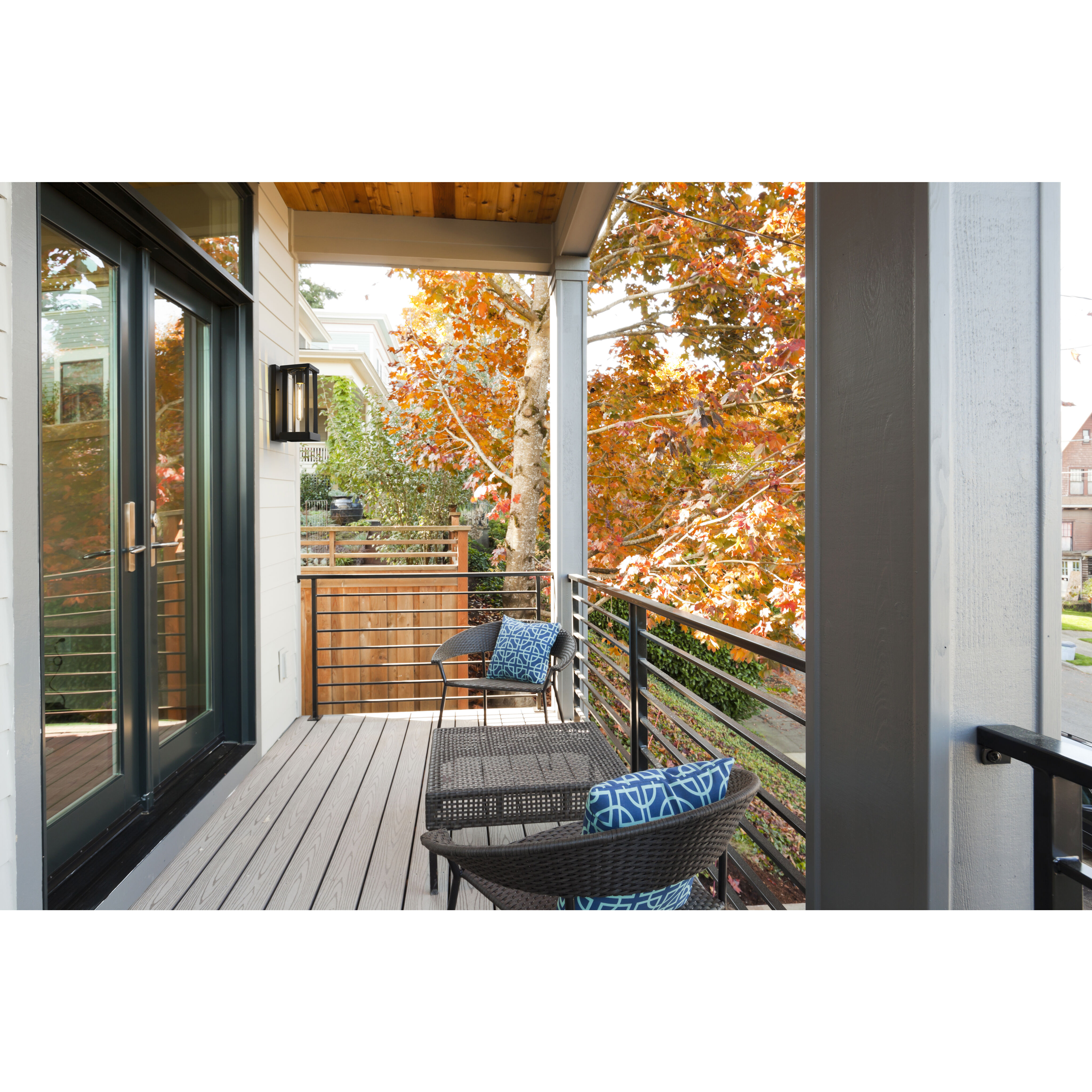 Glenwood 1 Light 12.5 inch Black Outdoor Wall Light