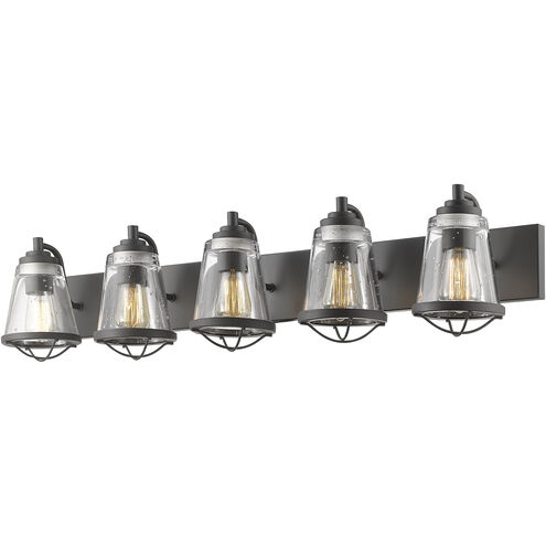 Mariner 5 Light 40 inch Bronze Vanity Wall Light