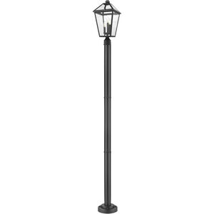 Talbot 3 Light 100.25 inch Black Outdoor Post Mounted Fixture