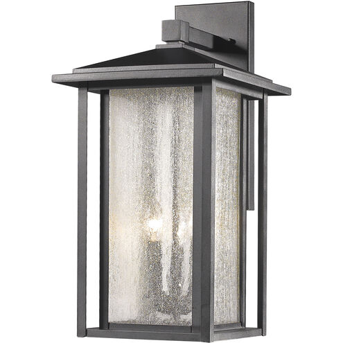Aspen 3 Light 21.13 inch Black Outdoor Wall Light