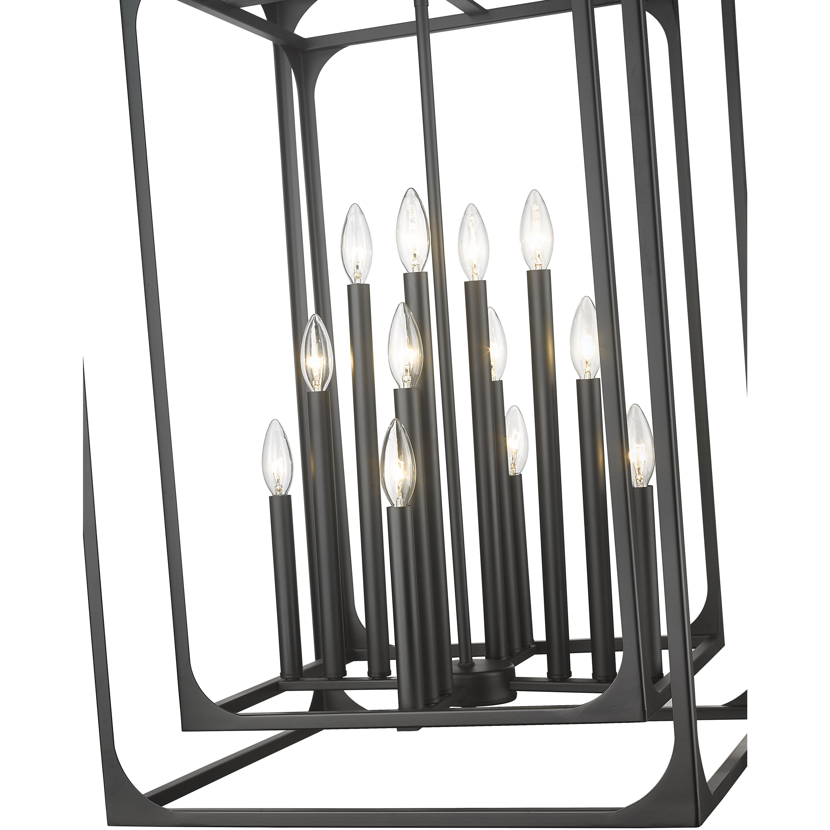 らいと EU38/24.5cm Z-Lite Farrell Matte Black Mini-Pendant Light with Conical