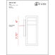 Luttrel LED 11.75 inch Silver Outdoor Wall Light