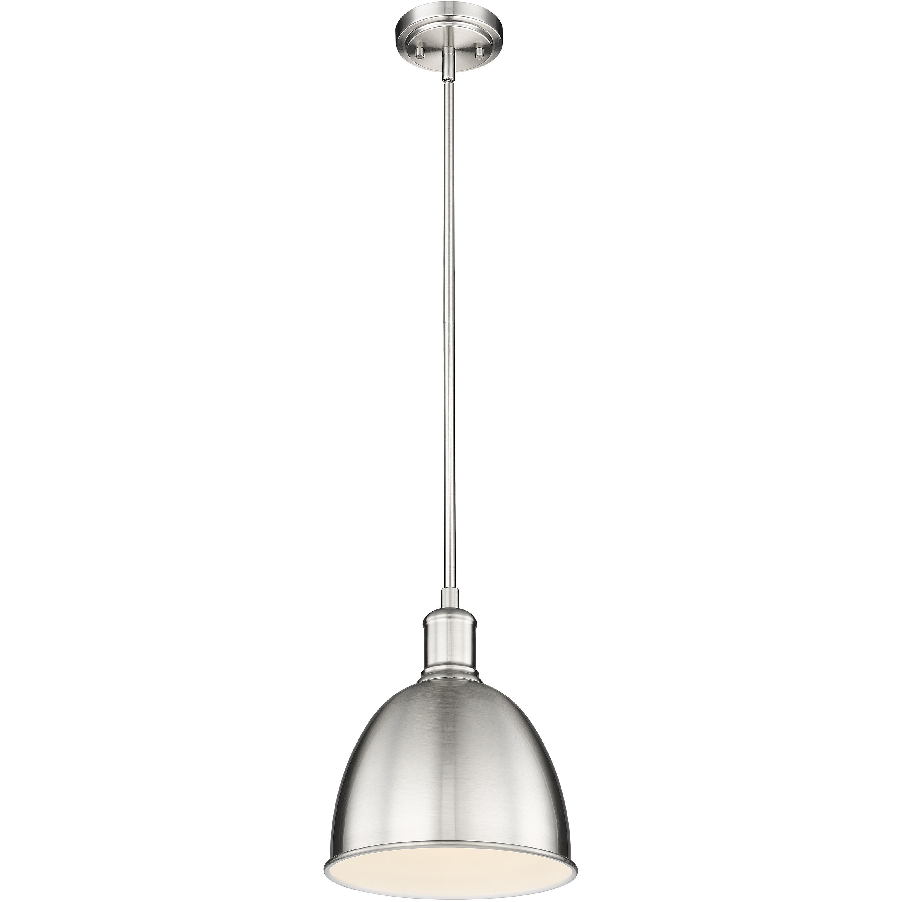 Sawyer 1 Light 8.25 inch Brushed Nickel Pendant Ceiling Light