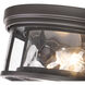 Clarion 3 Light 16 inch Bronze Flush Mount Ceiling Light