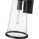 Bar Harbor 1 Light 18 inch Sand Black Outdoor Wall Light