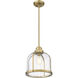 Burren 1 Light 12.25 inch Heritage Brass Pendant Ceiling Light