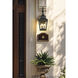Raphael 3 Light 30.5 inch Sand Black Outdoor Wall Light in Soft Sand Black
