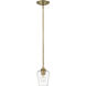 Joliet 1 Light 5.5 inch Olde Brass Pendant Ceiling Light