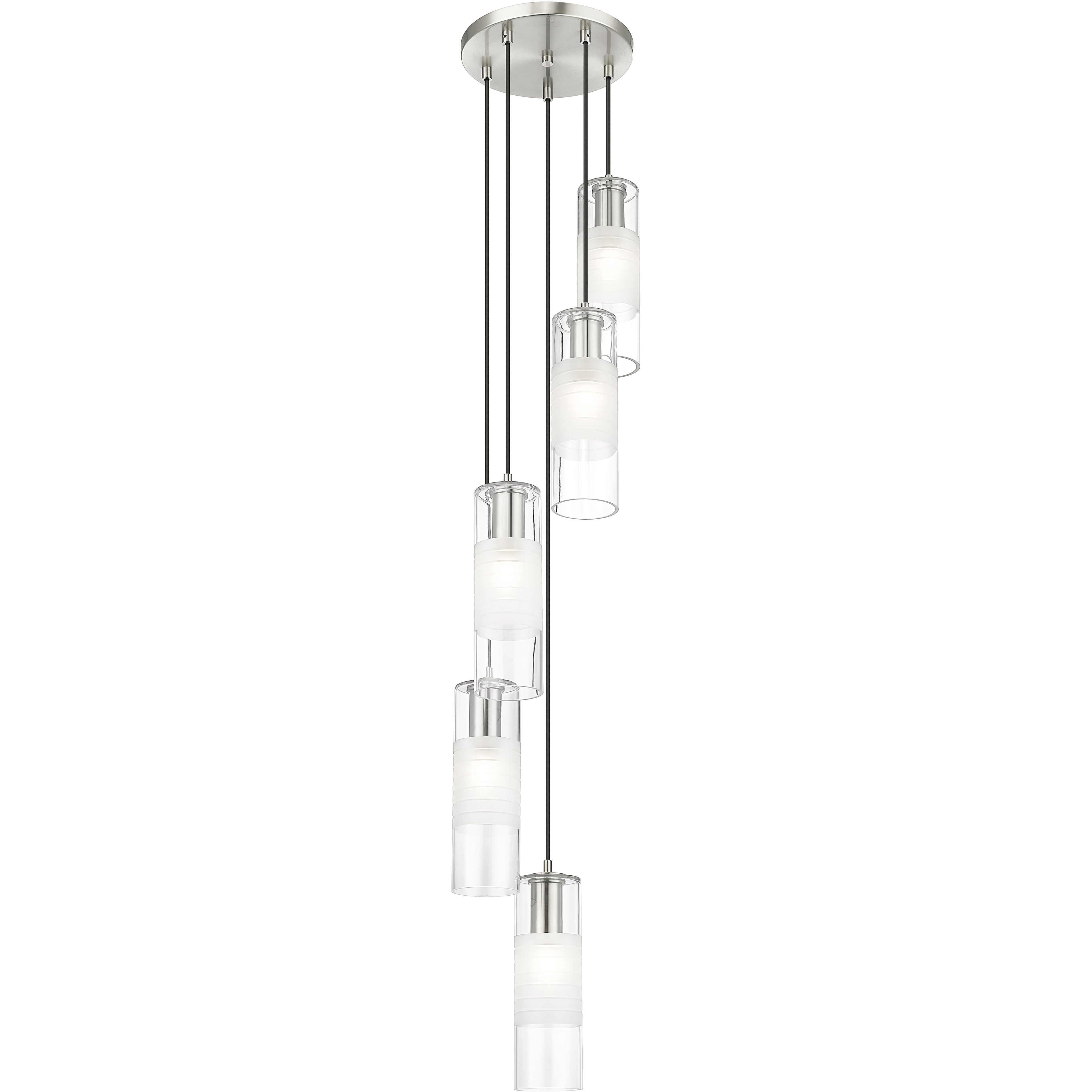 Alton 5 Light 12 inch Brushed Nickel Chandelier Ceiling Light