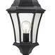 Wakefield 1 Light 116 inch Black Outdoor Post Mounted Fixture