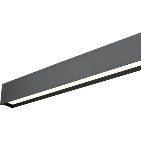 Hudson Linear Chandelier Ceiling Light in Matte Black