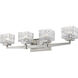 Rubicon 4 Light 29.5 inch Brushed Nickel Vanity Wall Light in G9