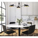 Bellamy 3 Light 46 inch Matte Black Chandelier Ceiling Light