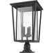 Seoul 3 Light 14.00 inch Post Light & Accessory