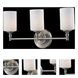 Cannondale 3 Light 22 inch Brushed Nickel Vanity Wall Light