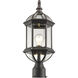 Annex 1 Light 19.5 inch Rust Outdoor Post Mount Fixture