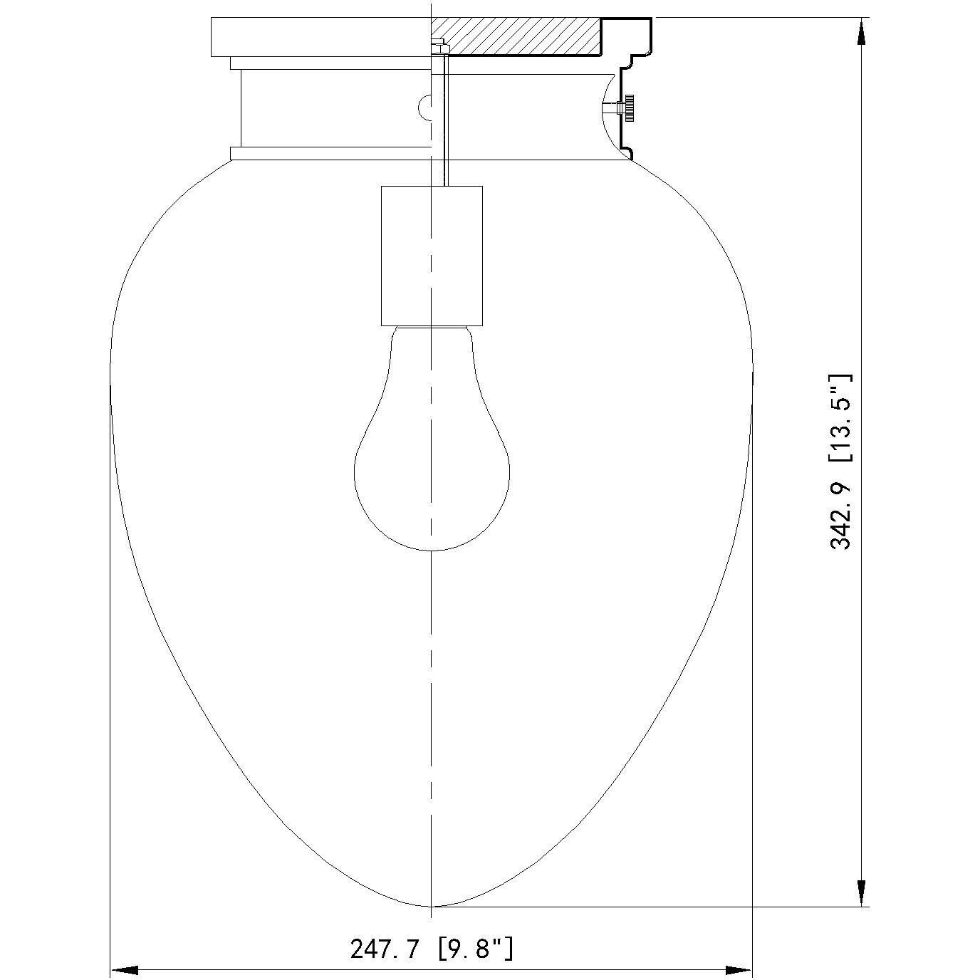 Gideon 1 Light 10 inch Modern Gold Flush Mount Ceiling Light
