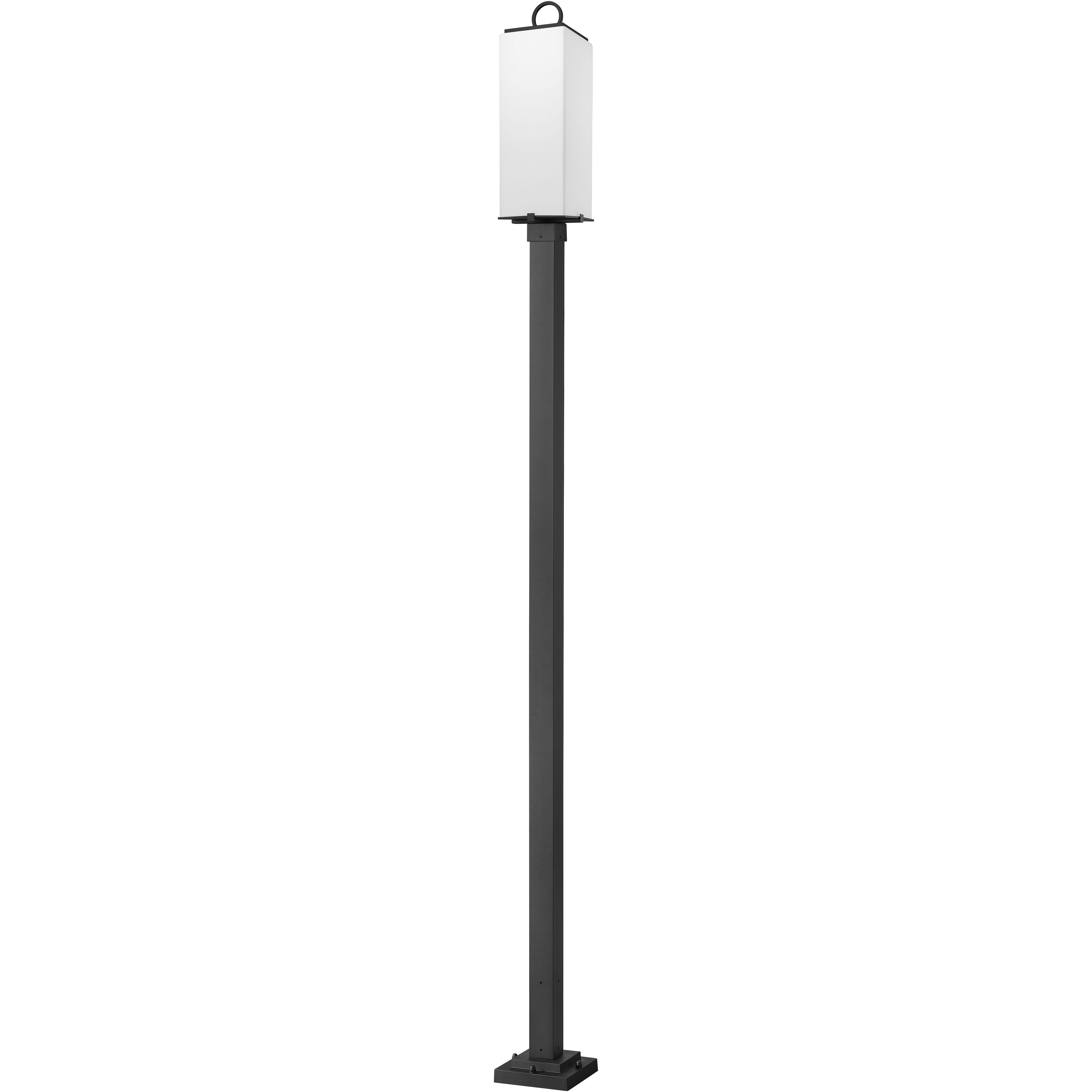 Sana 3 Light 120.25 inch Black Outdoor Post Mounted Fixture