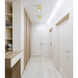 Stari LED 6.25 inch Modern Gold Flush Mount Ceiling Light