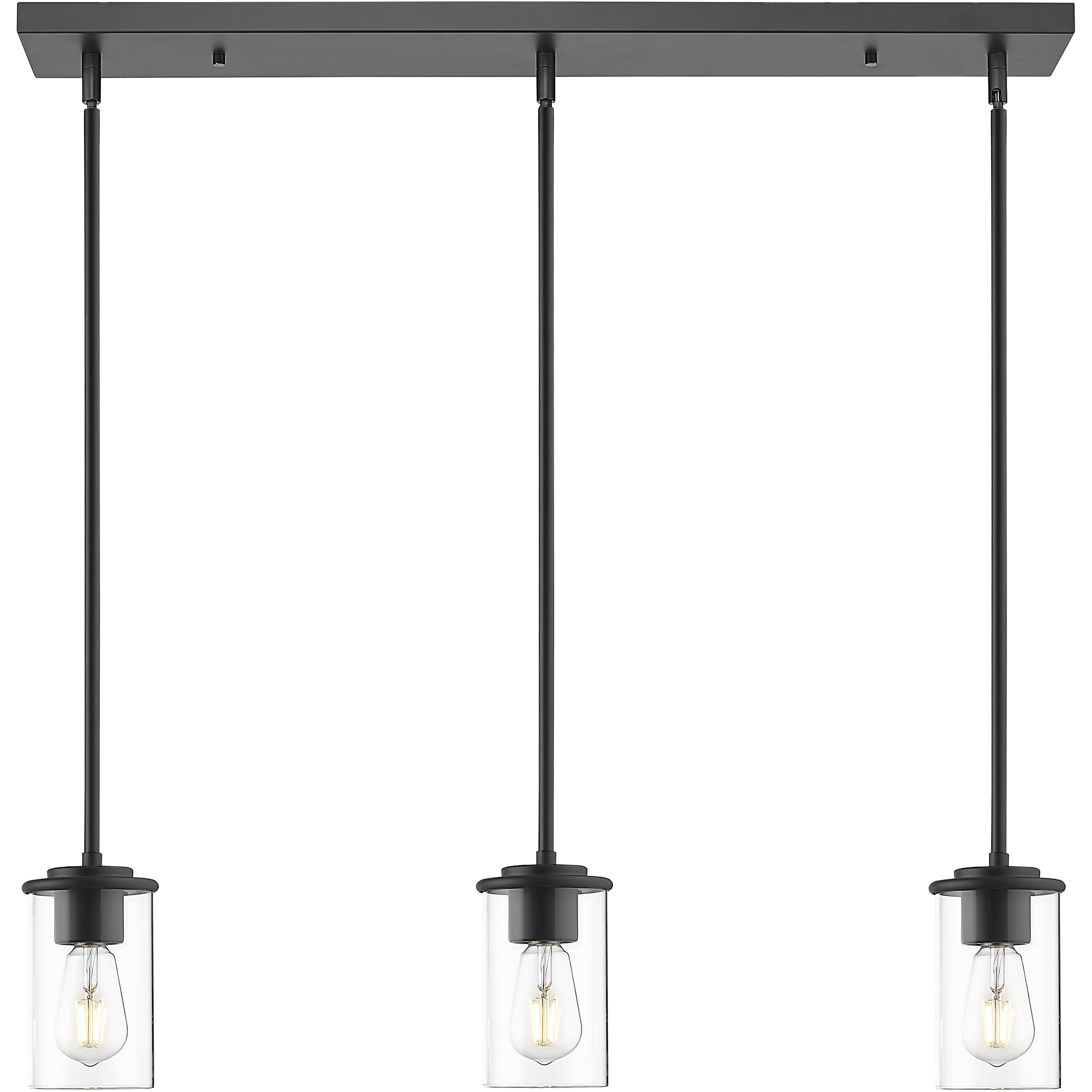 Thayer 3 Light 4.75 inch Matte Black Pendant Ceiling Light