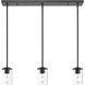 Thayer 3 Light 4.75 inch Matte Black Pendant Ceiling Light