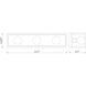 Kube 3 Light 23.5 inch Matte Black and Brushed Nickel Vanity Wall Light