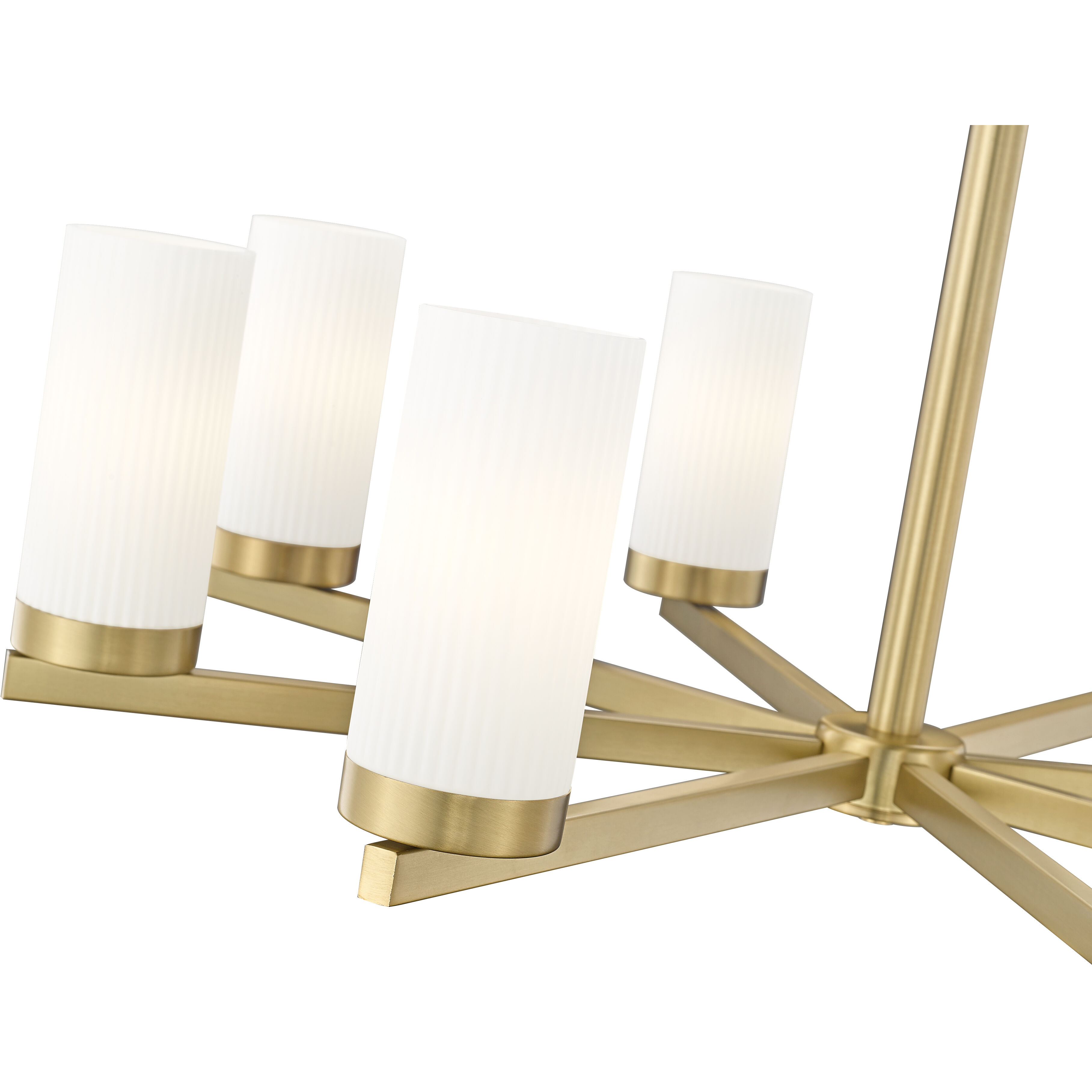 Danica 8 Light 31.5 inch Modern Gold Chandelier Ceiling Light