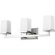 Tidal 3 Light 23.25 inch Chrome Vanity Wall Light