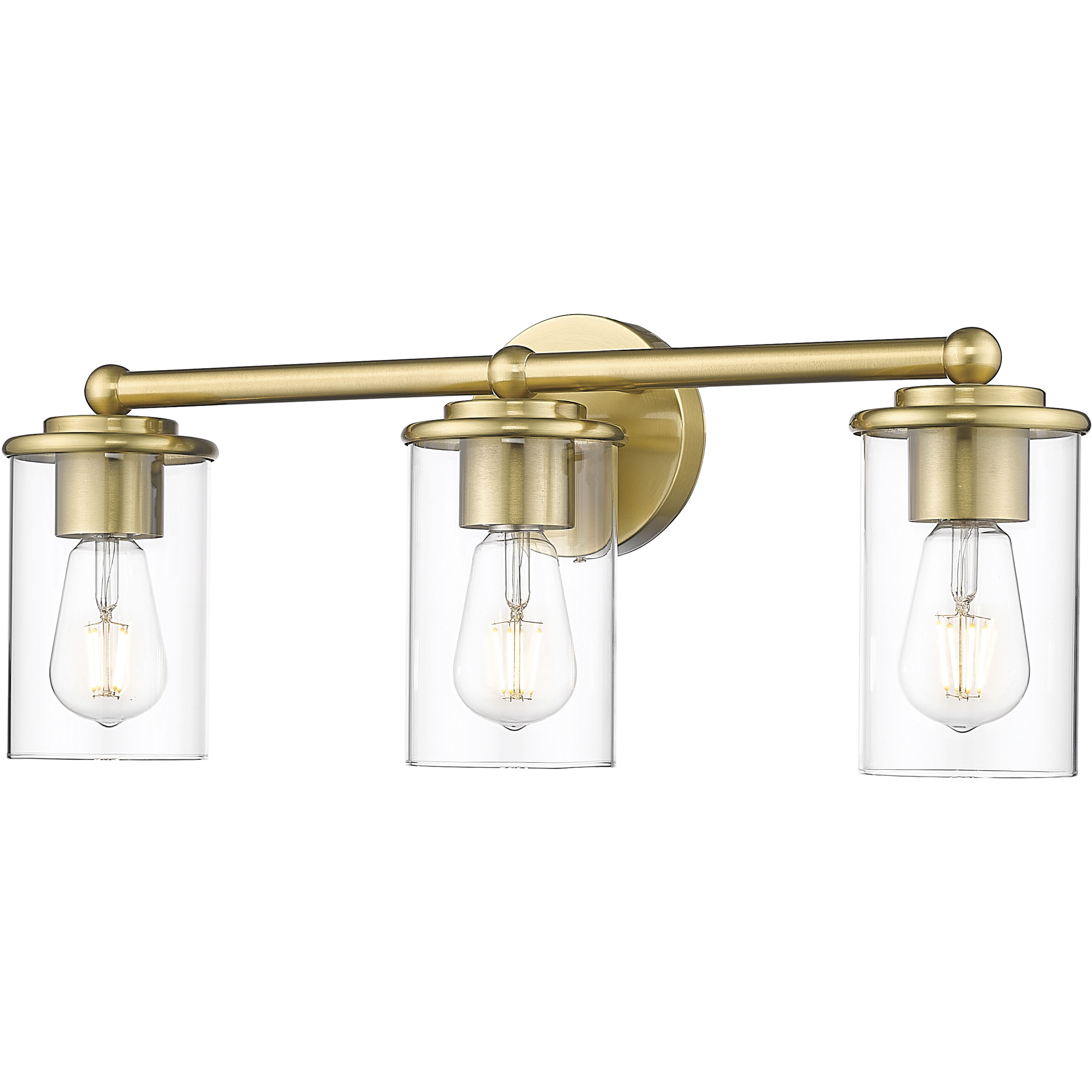Thayer 3 Light 22.5 inch Luxe Gold Vanity Wall Light
