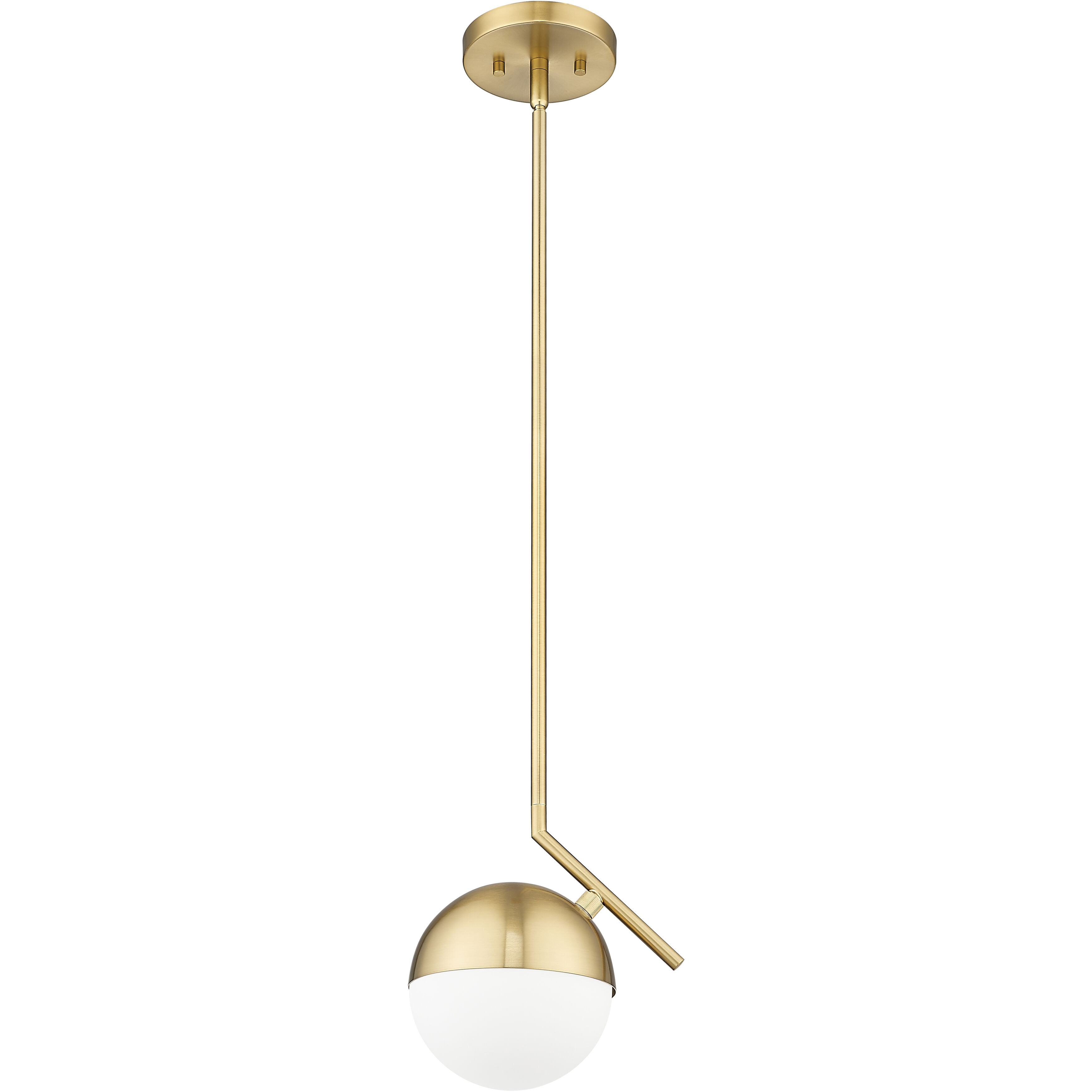 Realm Sphere 1 Light 8.5 inch Modern Gold Pendant Ceiling Light