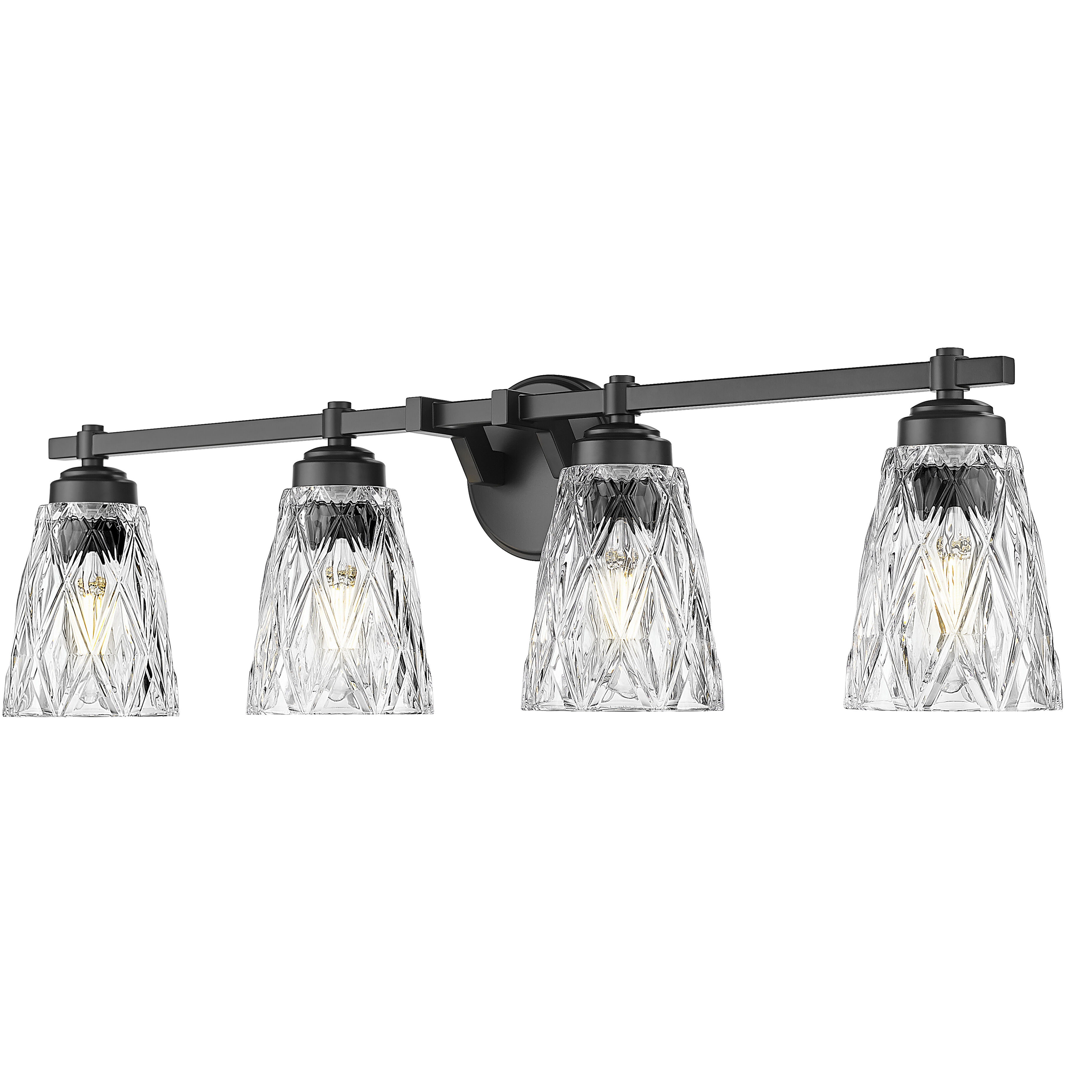 Andree Vanity Wall Light in Matte Black