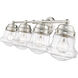 Vaughn 4 Light 31.5 inch Brushed Nickel Vanity Wall Light