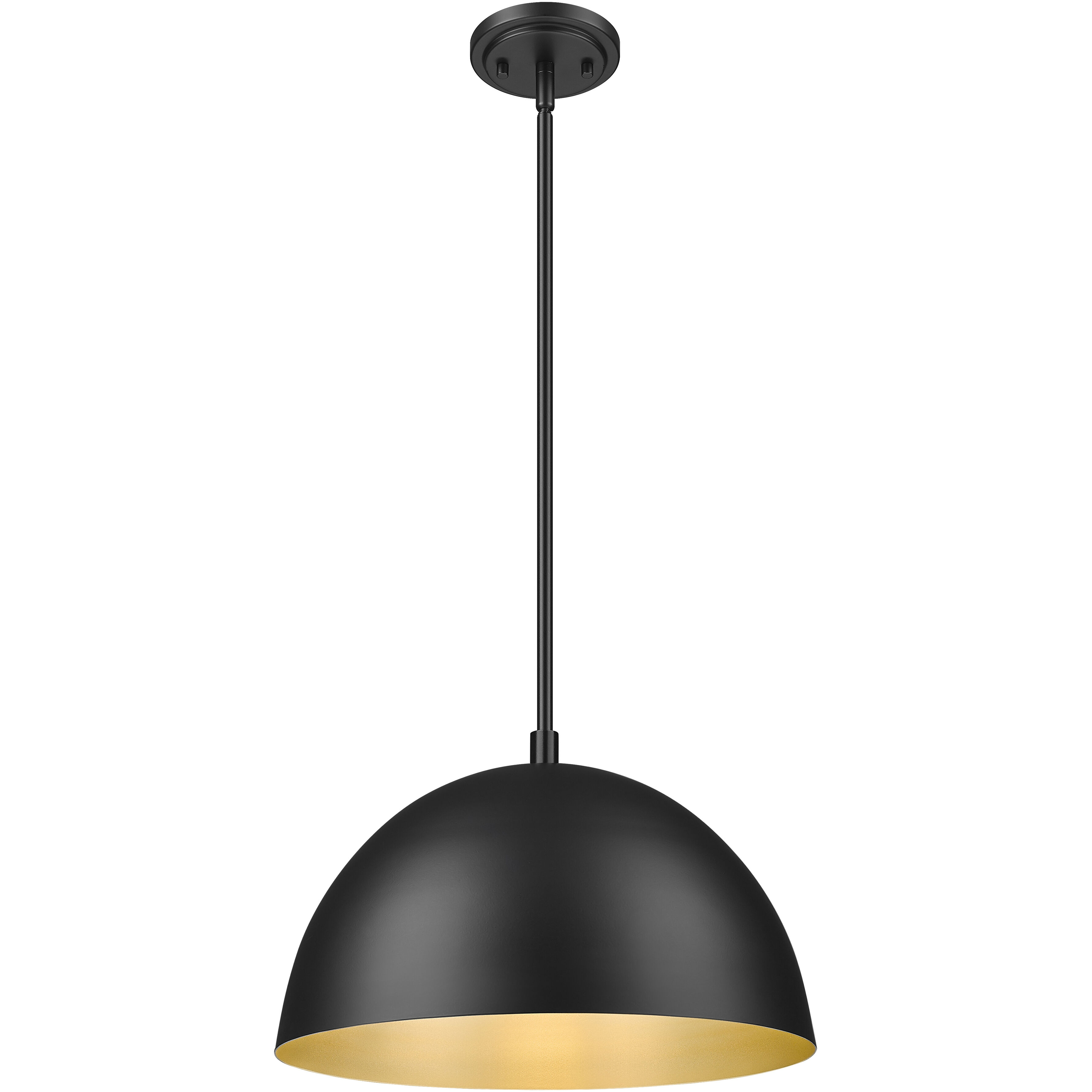 Vega Pendant Ceiling Light in Matte Black