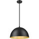 Vega Pendant Ceiling Light in Matte Black