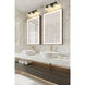 Lauren 3 Light 22 inch Matte Black Vanity Wall Light